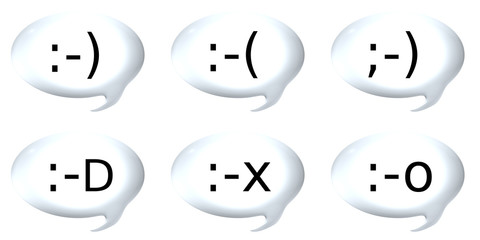 Sprechblasen Emoticons