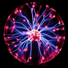 Plasma Ball, dark background.