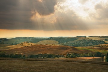 Fototapeta na wymiar Włoska wieś w Toskanii