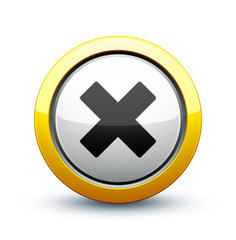 Obraz premium icône croix annulation