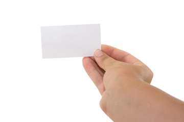 Blank business card