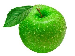 green apple isolated on white background