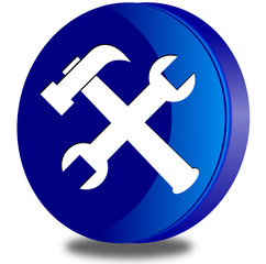 Fototapeta premium Tools glossy icon