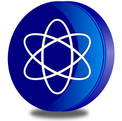 Atom glossy icon © castelberry