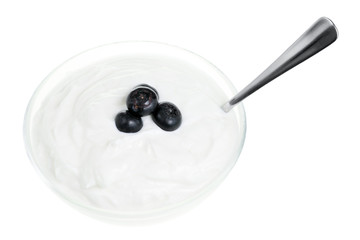 Yogurt bowl and Blueberries