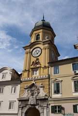 Fototapeta premium clock tower in rijeka, croatia