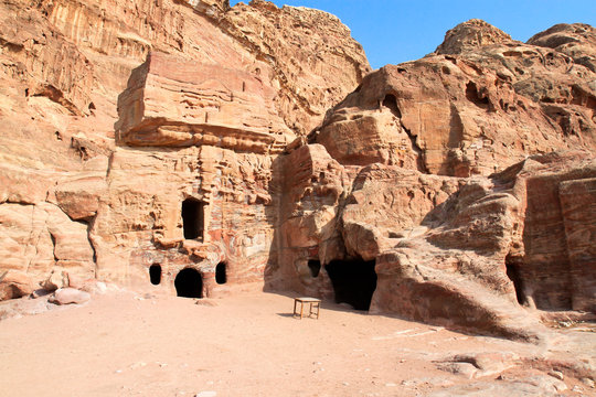 Urn Tomb in Wadi al-Farasa valley, Petra
