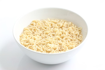 Noodles isolated in white background
