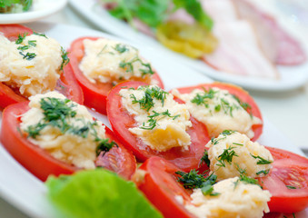 Tomatoes Stuffed with Feta.