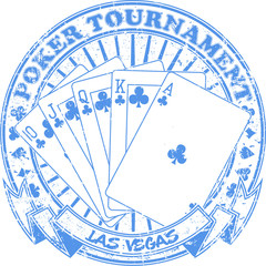 Poker tournament stamp