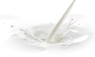 Papier Peint photo Lavable Milk-shake éclaboussure de lait