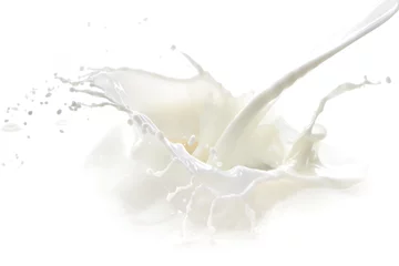 Printed kitchen splashbacks Milkshake milk splash