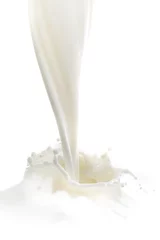 Papier Peint photo autocollant Milk-shake milk splash