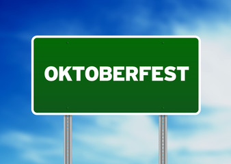 Oktoberfest Highway Sign