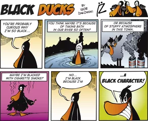 Papier Peint photo Lavable Des bandes dessinées Black Ducks Comics épisode 67