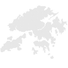 Fototapeta na wymiar Map of Hong Kong