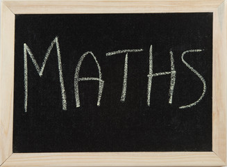 Board with MATHS