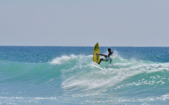 sur la vague