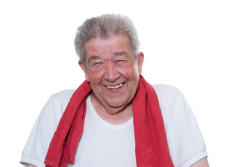 Senior hat Spaß beim Sport