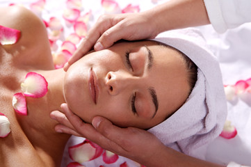 Massage for a young woman