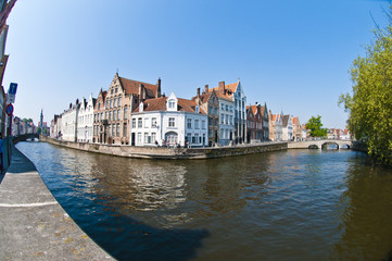 Fototapeta premium Brugge Belgium, a town with rich history in Europe.