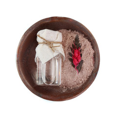 traditional herbs isolated on white