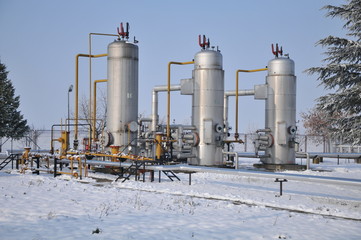 Obraz premium collection stations in winter