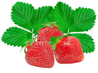 strawberry isolated on white background