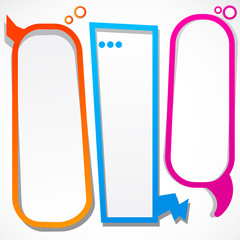 Colorful speech frames