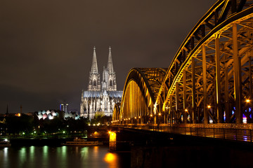 Fototapeta premium Nightshot Cologne Cathedral