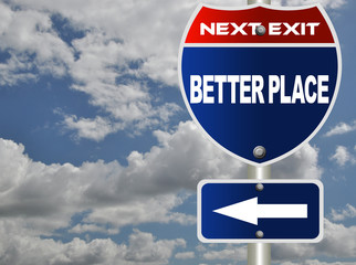 Better place road sign