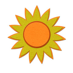 Felt sun illustration