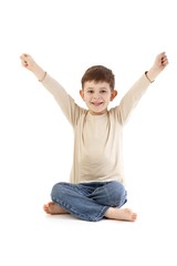 Little boy with a big happy smile