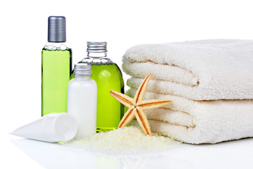 Skin care cosmetics and towel