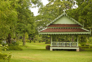 Wooden hall & Walk way