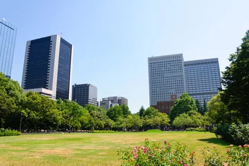 Deurstickers Hibiya park in Tokyo, Japan © Scirocco340