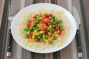 rice with vegetables