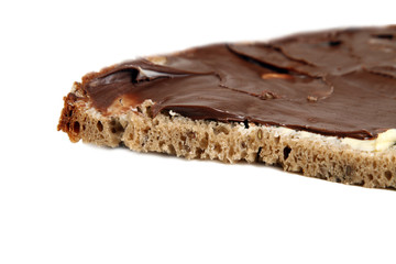 Brot mit Haselnusscreme