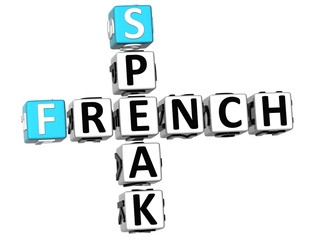 3D Speak French Crossword