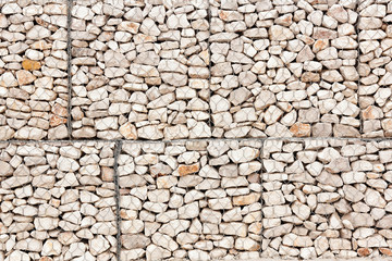 background of stones stacked within a network