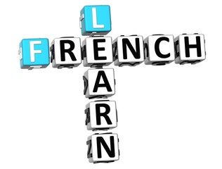 3D Learn French Crossword