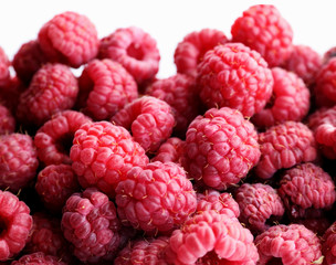 Raspberry (closeup, isolated)
