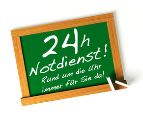 24h Notdienst! Button, Icon