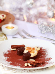 Almond  ice cream for Christmas