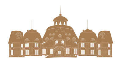 castle silhouette vector