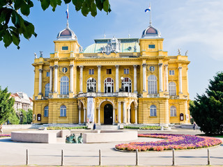 Fototapeta premium National theater in Zagreb, Croatia