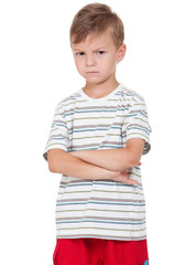 Portrait of emotionally kid