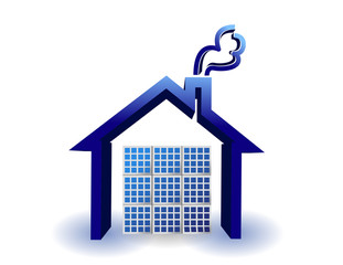 solar energy panels on a house