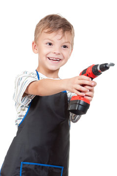 Boy with tools