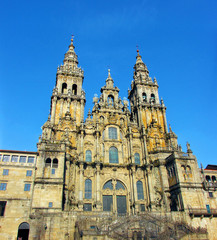 Fototapeta na wymiar Santiago de Compostela Cathedral , Galicia, Spain